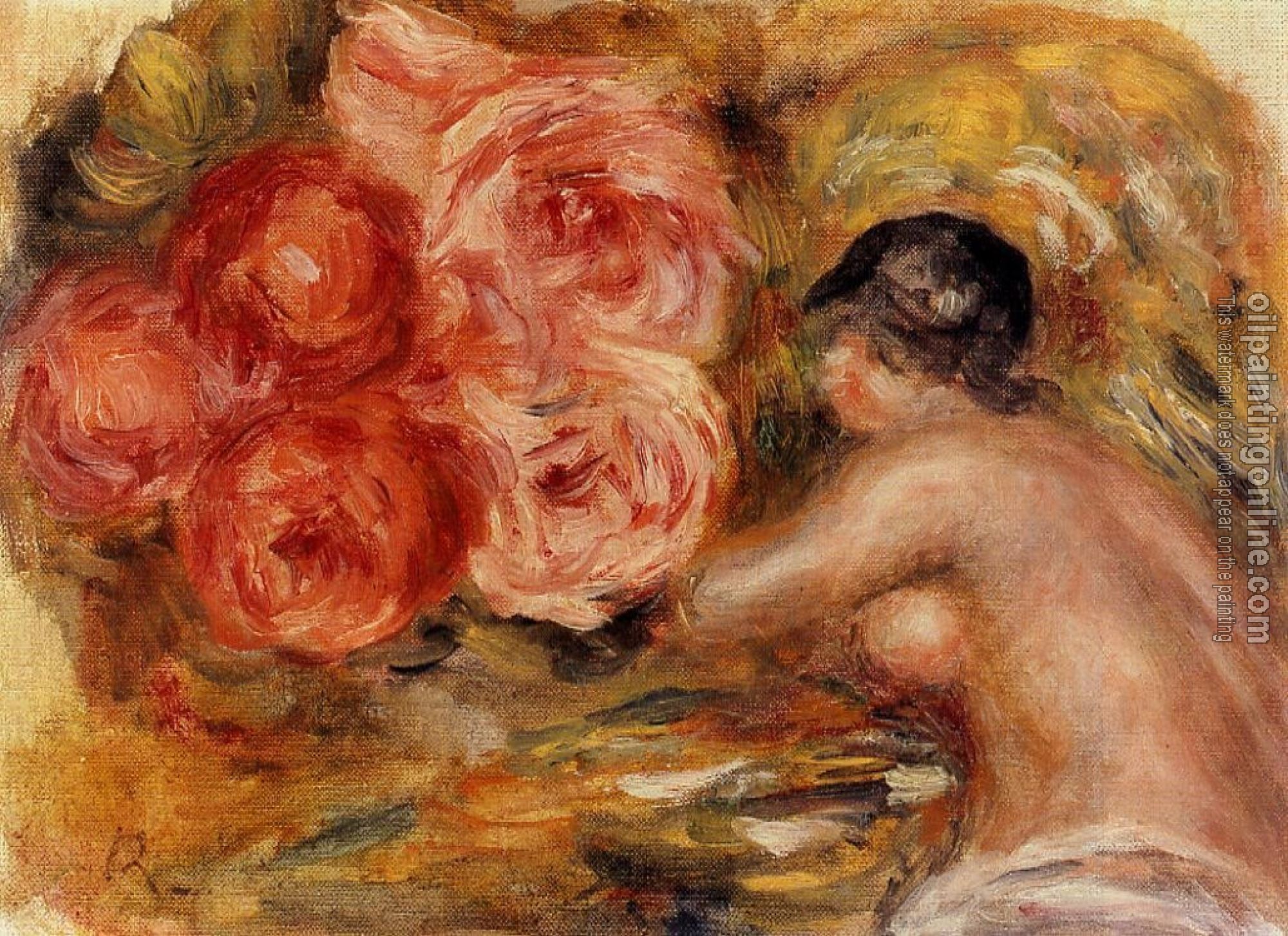 Renoir, Pierre Auguste - Roses and Study of Gabrielle